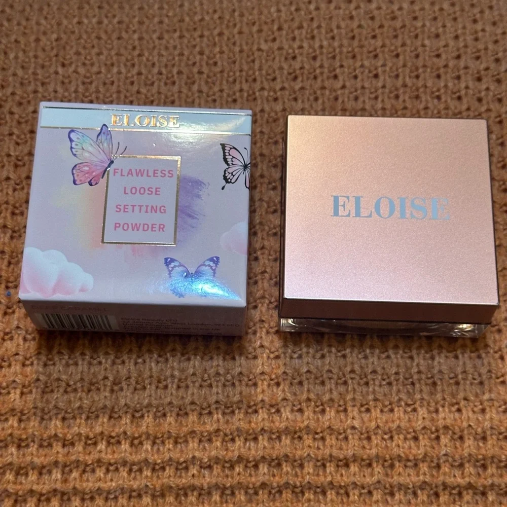 Eloise Beauty Flawless Loose Setting Powder in Deep Caramel. New